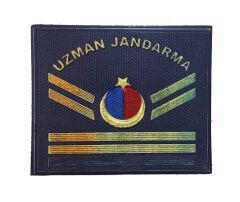 Single Sword Uzman Jandarma Yazılı Asayiş Plastik Rütbe UZM.ÇVŞ.6
