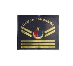 Single Sword Uzman Jandarma Yazılı Asayiş Plastik Rütbe UZM.ÇVŞ.8