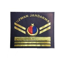 Single Sword Uzman Jandarma Yazılı Asayiş Plastik Rütbe UZM.ÇVŞ.8