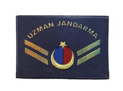 Single Sword Uzman Jandarma Yazılı Asayiş Plastik Rütbe UZM.ÇVŞ.5