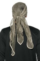 Single Sword Üçgen Fileli Askeri Şal, Fileli Puşi JAN