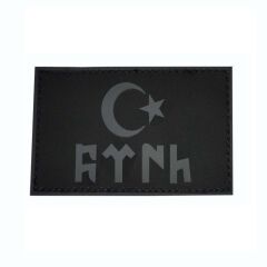 Single Sword GÖKTÜRK Plastik Patch - Peç KIRMIZI1