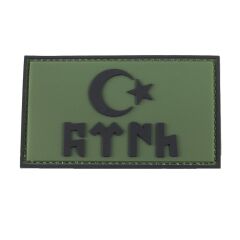 Single Sword GÖKTÜRK Plastik Patch - Peç SİYAH