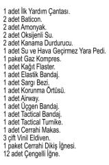 Single Sword İlk Yardım Seti - Çantalı (Yerli Üretim)