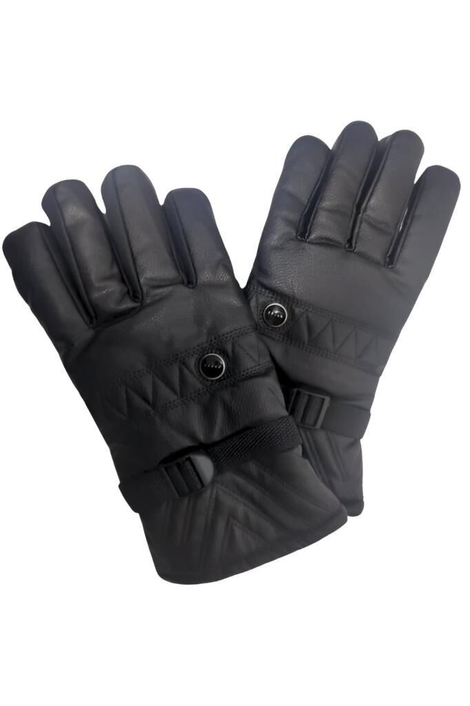 Suni  deri Eldiven One Size  Kadın Erkek İş Nar Suni Deri Eldiven