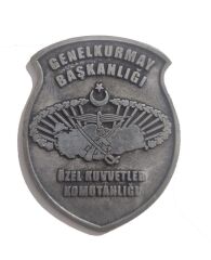 Single Sword Kara Kuvvetleri Metal Cüzdan Arması P-MAV