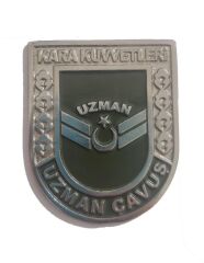 Single Sword Kara Kuvvetleri Metal Cüzdan Arması