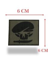 Single Sword BERE-BIÇAK Plastik Patch - Peç 6Cm X 6Cm KIRMIZI1