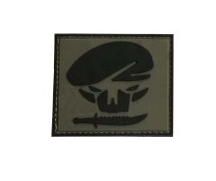 Single Sword BERE-BIÇAK Plastik Patch - Peç 6Cm X 6Cm KIRMIZI1