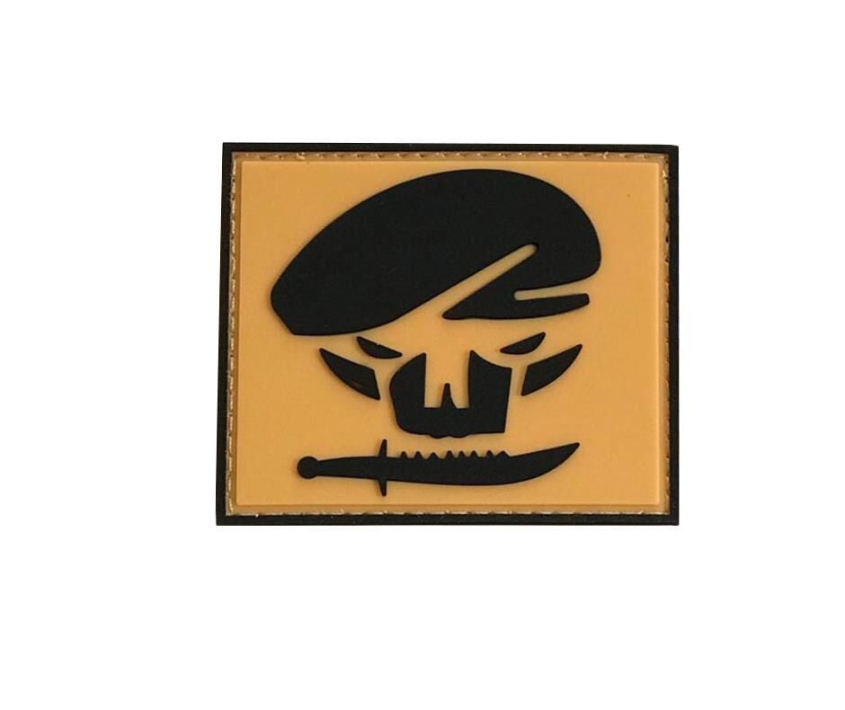 Single Sword BERE-BIÇAK Plastik Patch - Peç 6Cm X 6Cm KIRMIZI1