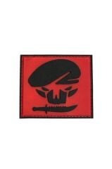 Single Sword BERE-BIÇAK Plastik Patch - Peç 6Cm X 6Cm KIRMIZI
