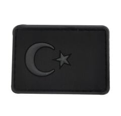 Single Sword BAYRAK Plastik Patch - Peç Küçük Boy 3.5 Cm X 5 Cm BEJ