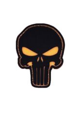 Single Sword Plastik Kurukafa Patch - Peç KIRMIZI