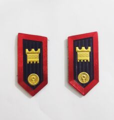 Single Sword plastik jandarma asayiş yaka spoletleri