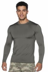 Single Sword Uzun Kol Microfiber T-Shirt - Tişört HAKİ - 2XL