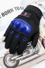 Single Sword Tam Parmak Dokunmatik Özellikli iç ve Dış Koruma Destekli Taktik Motorcu Eldiveni