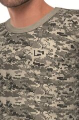 Single Sword Kamuflaj Desenli Kısa Kollu bisiklet Yaka Fanila - İnce Tişört MAVİDİJ - XL