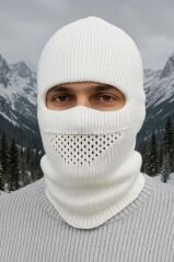 Single Sword Motorcu Modüler Kar Maskesi,Erkek&Kadın Bere,Balaklava SİYAH