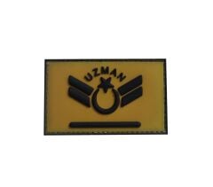 Single Sword Plastik Patch Peç Combat Rütbe BEJ - UZM.KD2