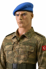 Single Sword Yün Askeri Bere, Jandarma, Komando, Tankçı Beresi MAVİ - 53