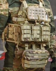 Pratik Hücum Yeleği Ön Çantalı Yan Korumalı Kod-11 – MULTİCAM