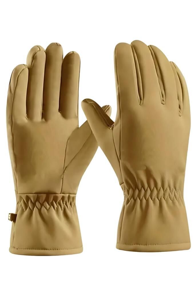 Single Sword Softshell Soğuk ve Rüzgar Geçirmez, Suya Dayanıklı Eldiven BEJ