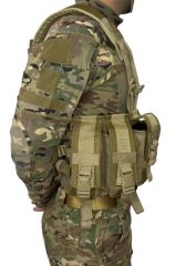 Single Sword 6 Şarjör Cepli, Arkası Çantalı Çeçen Yeleği