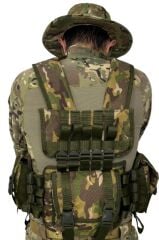 Single Sword 6 Şarjör Cepli, Arkası Çantalı Çeçen Yeleği MULTİCAM