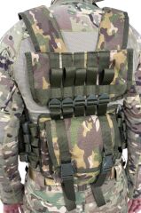 Single Sword 6 Şarjör Cepli, Arkası Çantalı Çeçen Yeleği MULTİCAM