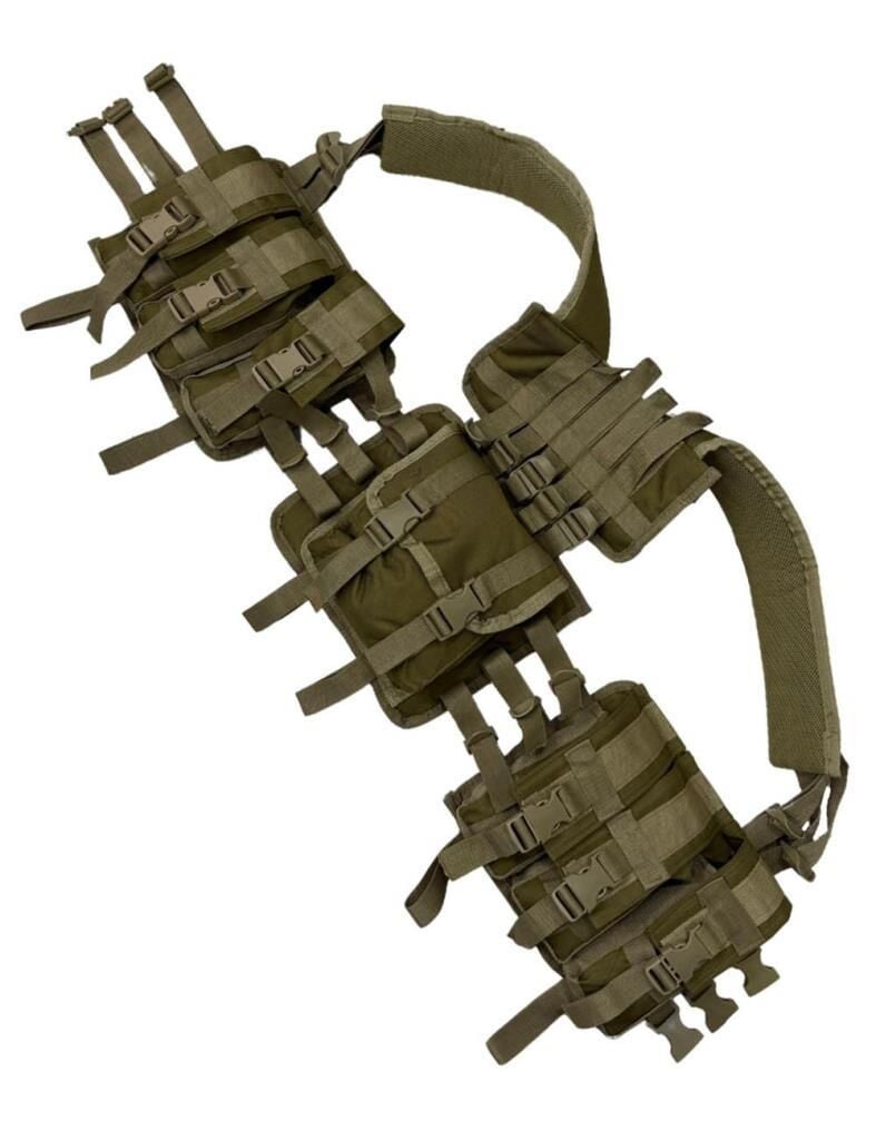 Single Sword 6 Şarjör Cepli, Arkası Çantalı Çeçen Yeleği BEJ