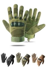 Single Sword Taktik Askeri Eldiven, Polis Eldiveni, Motosiklet ve Bisiklet Eldiveni XL - HAKİ