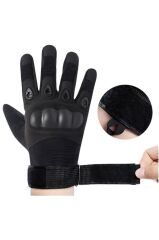 Single Sword Taktik Askeri Eldiven, Polis Eldiveni, Motosiklet ve Bisiklet Eldiveni XL - SİYAH