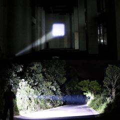 Single Sword Şarjlı Küçük Boy El Feneri - Kutulu ve Kemere Takma Aparatlı