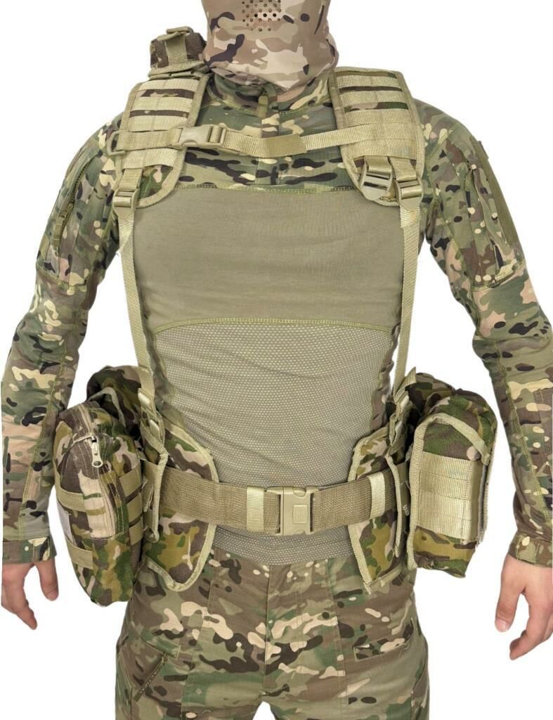 Single Sword Çeçen Yeleği Arkası Fileli Kod-1 MULTİCAM