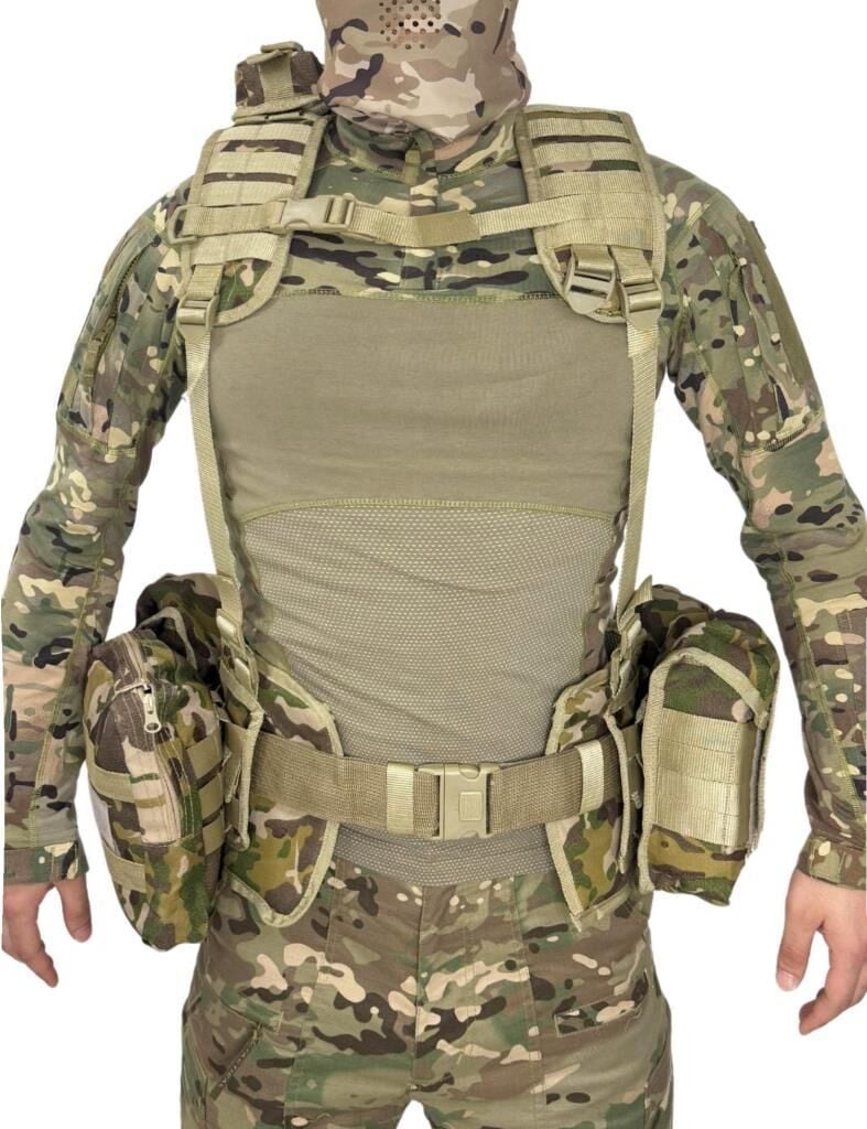 Single Sword Çeçen Yeleği Arkası Fileli Kod-1 MULTİCAM