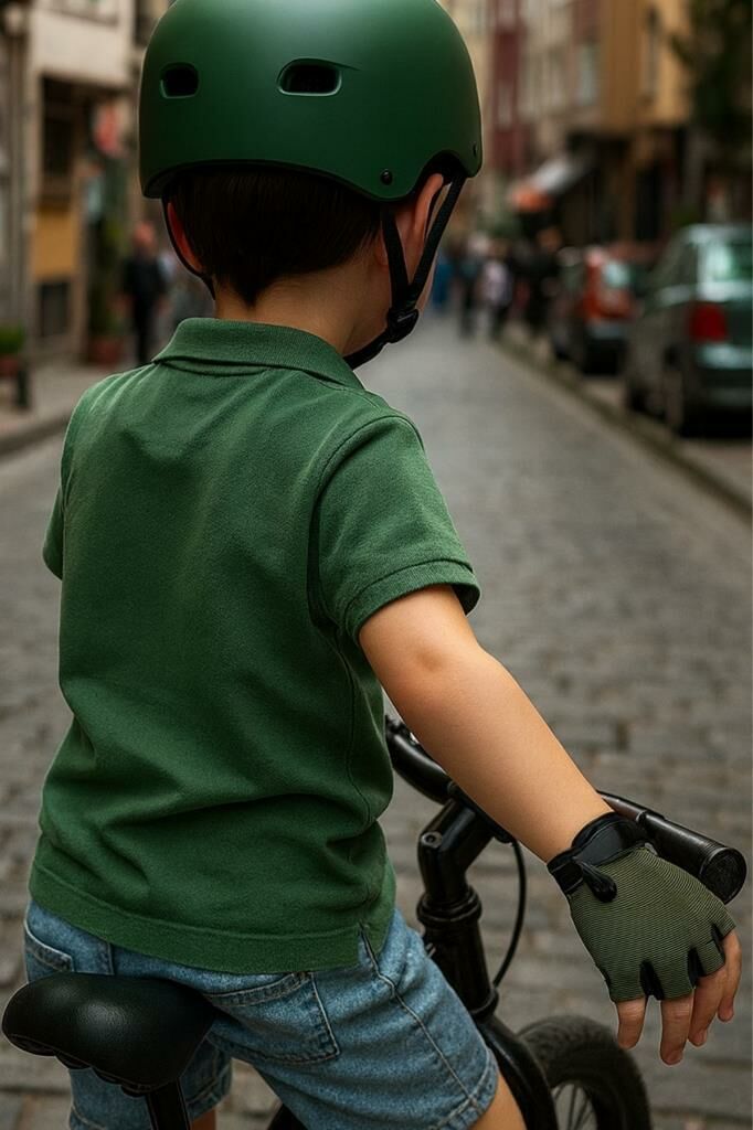 Single Sword Sc-111 Çocuk Bisiklet Eldiveni L - HAKİ