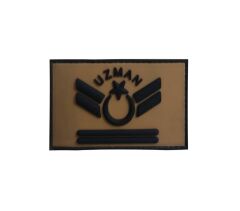 Single Sword Plastik Patch Peç Combat Rütbe BEJ - UZM.ÇVŞ