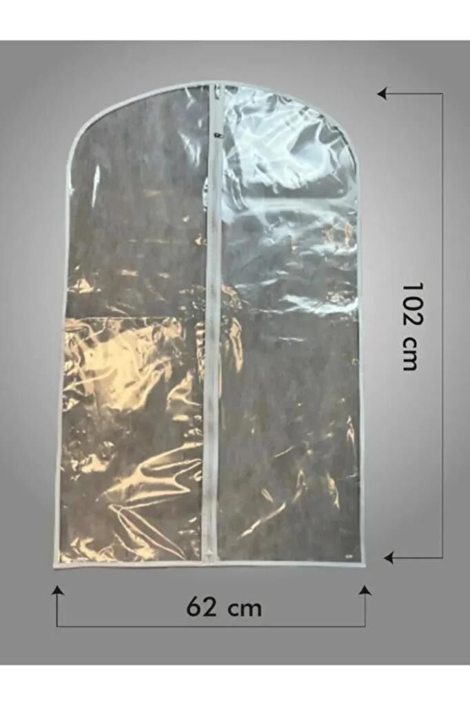 Single Sword Şeffaf  Poşet Fermuarlı Elbise Kılıfı