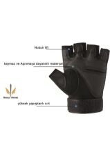 Single Sword Taktik Askeri Kesik Parmak Kemik Eldiven Operasyon Eldiveni SİYAH - 2XL