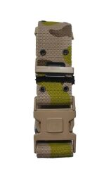 Single Sword Örme Askeri Palaska Kuş Gözü Delikli Amerikan Palaska KİLİTLİ TOKA - SİYAH