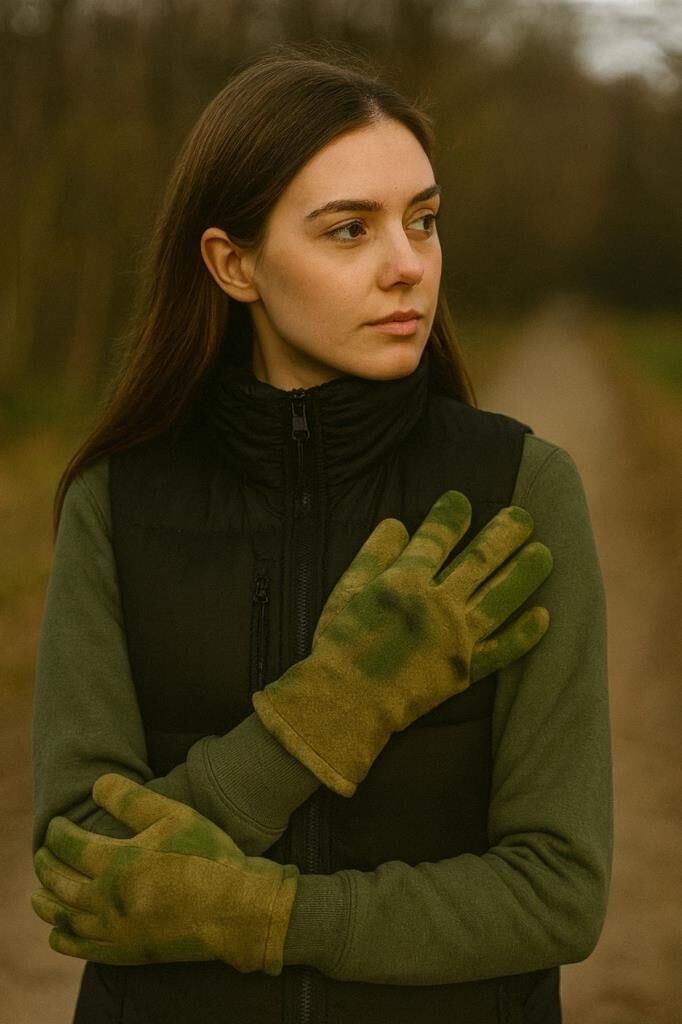 Single Sword Unisex Polar Eldiven – Isı Yalıtımlı, Rüzgar Geçirmez, Dokunmatik Kış Eldiveni MULTİCAM