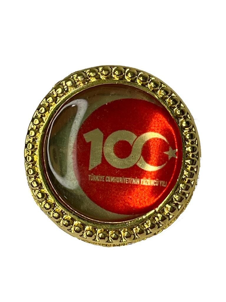 Single Sword Metal Cumhuriyetin 100. Yılı Rozeti