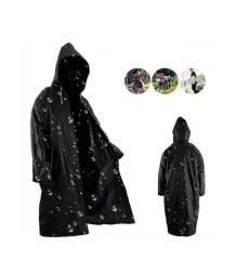 Enes Yağmurluk -Yağmurluk Erkek Yağmurluk Kadın-Yağmurluk Siyah Çıtçıtlı