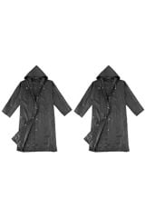 Enes Yağmurluk -Yağmurluk Erkek Yağmurluk Kadın-Yağmurluk Siyah Çıtçıtlı