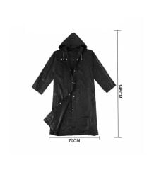 Enes Yağmurluk -Yağmurluk Erkek Yağmurluk Kadın-Yağmurluk Siyah Çıtçıtlı 