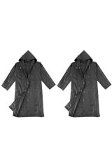 Enes Yağmurluk -Yağmurluk Erkek Yağmurluk Kadın-Yağmurluk Siyah Çıtçıtlı