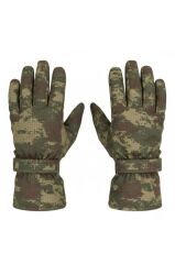 İşnar Kar Eldiveni Tsk Kamuflaj Soğuk Geçirmez Erkek Kadın Unisex Kar eldiveni