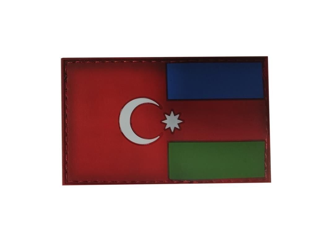 Single Sword İki Devlet Tek Millet Nakış Bayrak