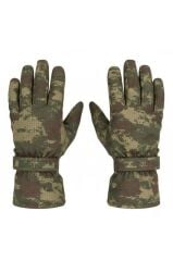İşnar Kar Eldiveni Tsk Kamuflaj Soğuk Geçirmez Erkek Kadın Unisex Kar eldiveni TSK