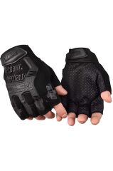 Mechanix Yarım Parmak Eldiven- Taktik Destekli Mexhanix Kadın Erken unisex Eldiven M - SİYAH